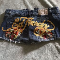 Ed Hardy Jean Shorts