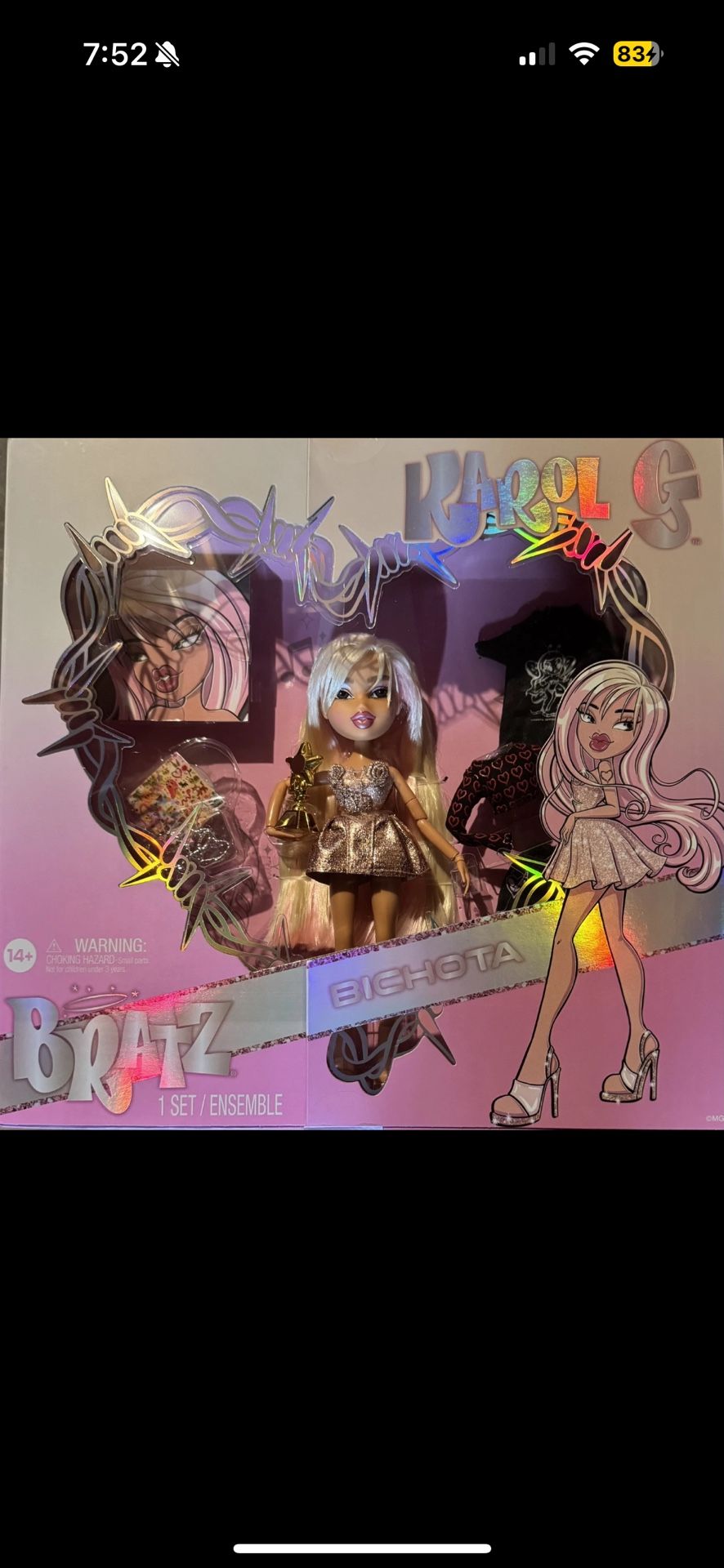 Bratz x Karol G Collector Doll with 3 Outfits and Accessories IN HAND SHIPS ASAP