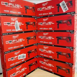 Milwaukee M18 FUEL 18V Brushless Cordless 1 in. SDS-Plus D-Handle Rotary Hammer Qty.10 (Tool-Only)