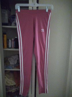ADIDAS ORIGINALS: WOMENS TRACK PANTS pink and white