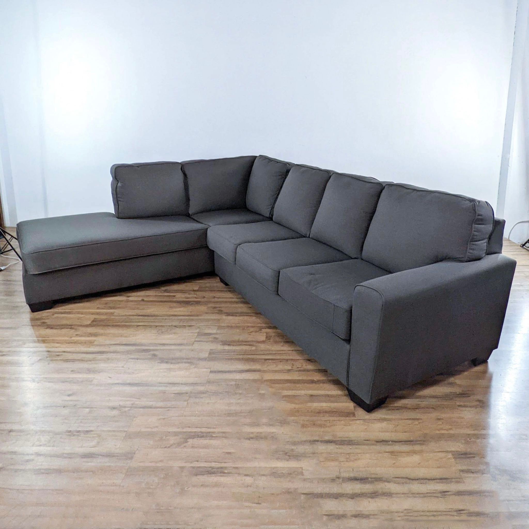 Living Spaces McDade 2pc Modern Sectional Sofa with Leftside Chaise