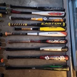 Baseball Softball Bats All Sizes Diff