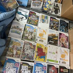 Original Nintendo Wii Games (26 Games Total) Just Dance /Lego/Barbie 
