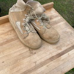 Brown Military Boots Size 7