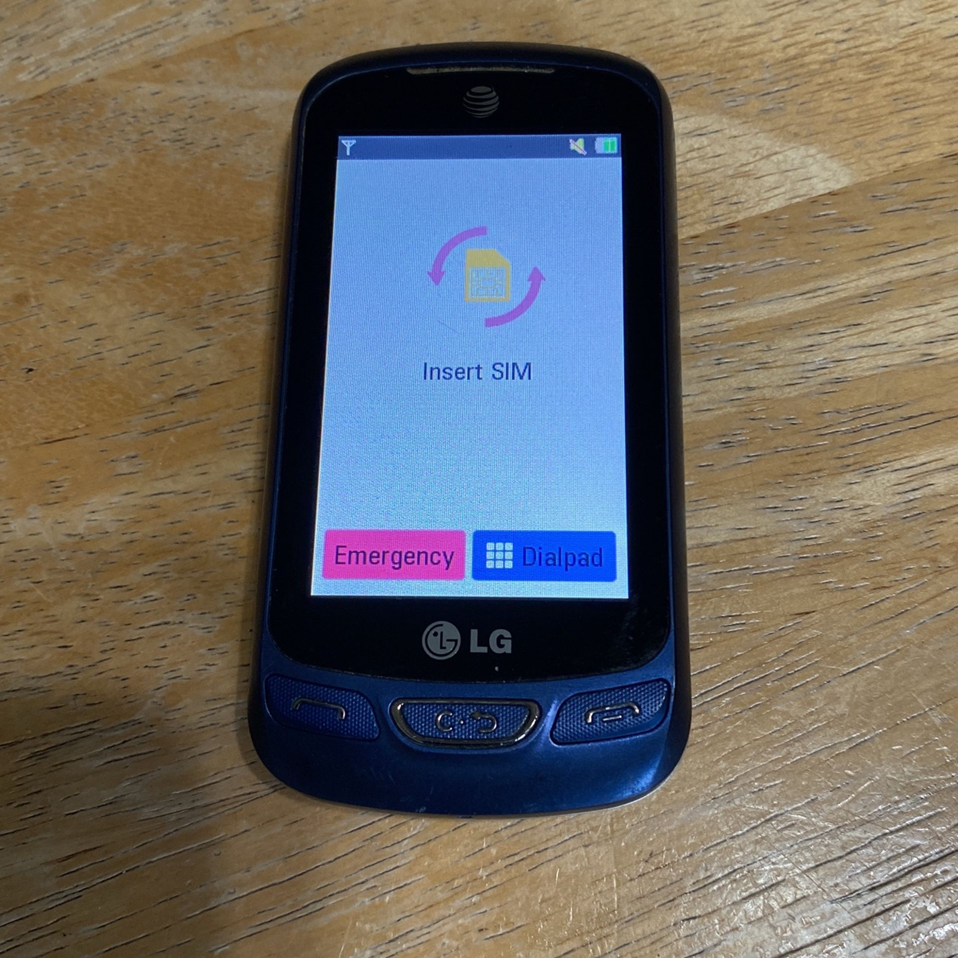 LG C410 Xpression 2 Blue AT&T GSM QWERTY 3G 