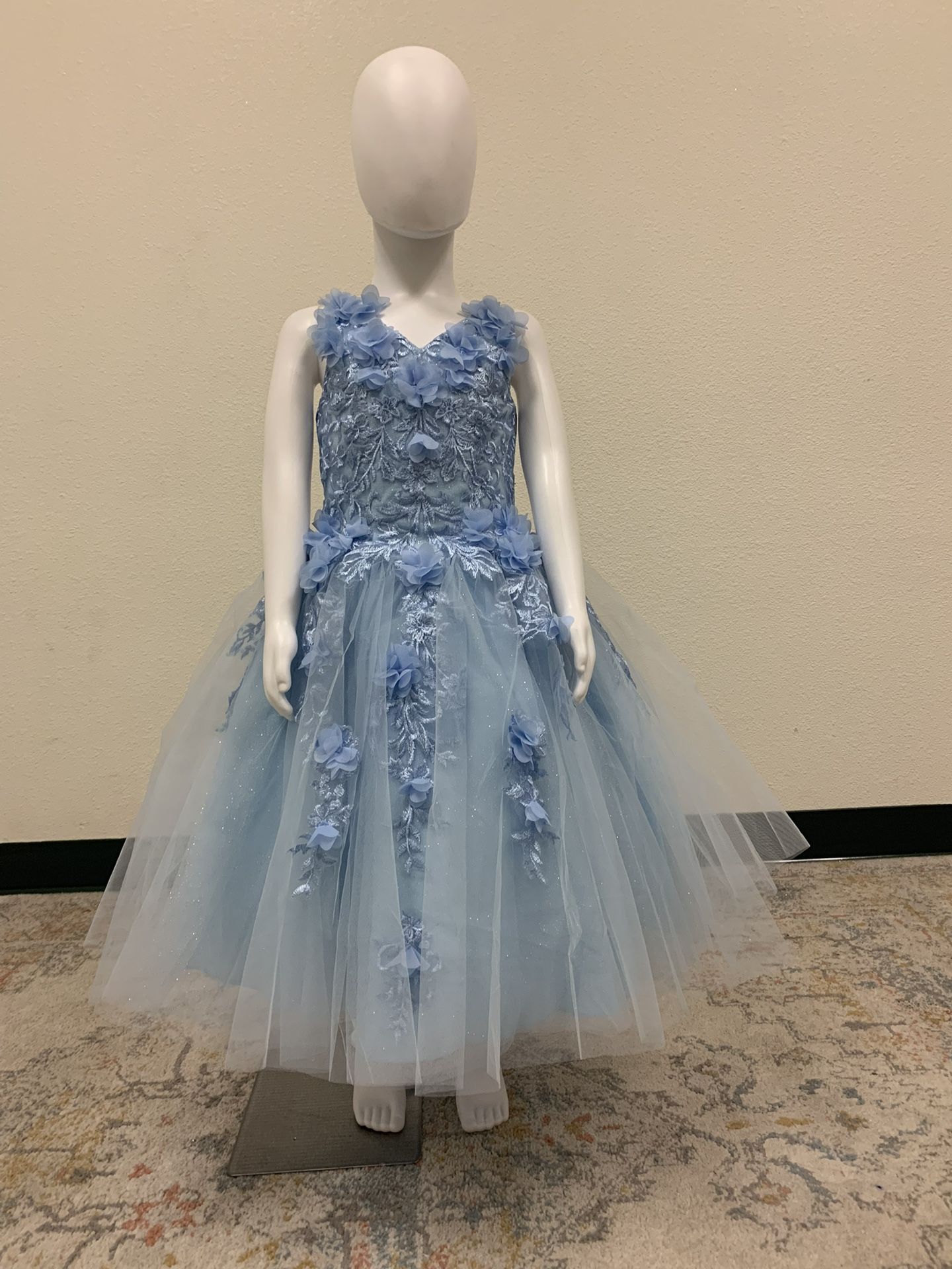 Bahama Blue And White Dress
