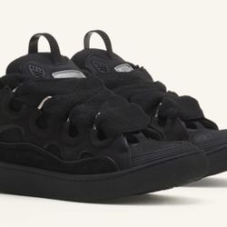 Lanvin Curb Leather Sneakers