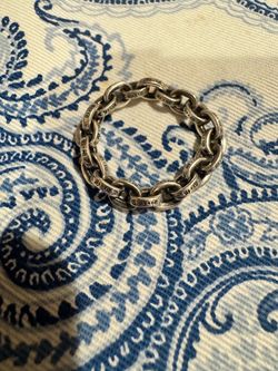 Size 9 | Chrome hearts paper chain ring