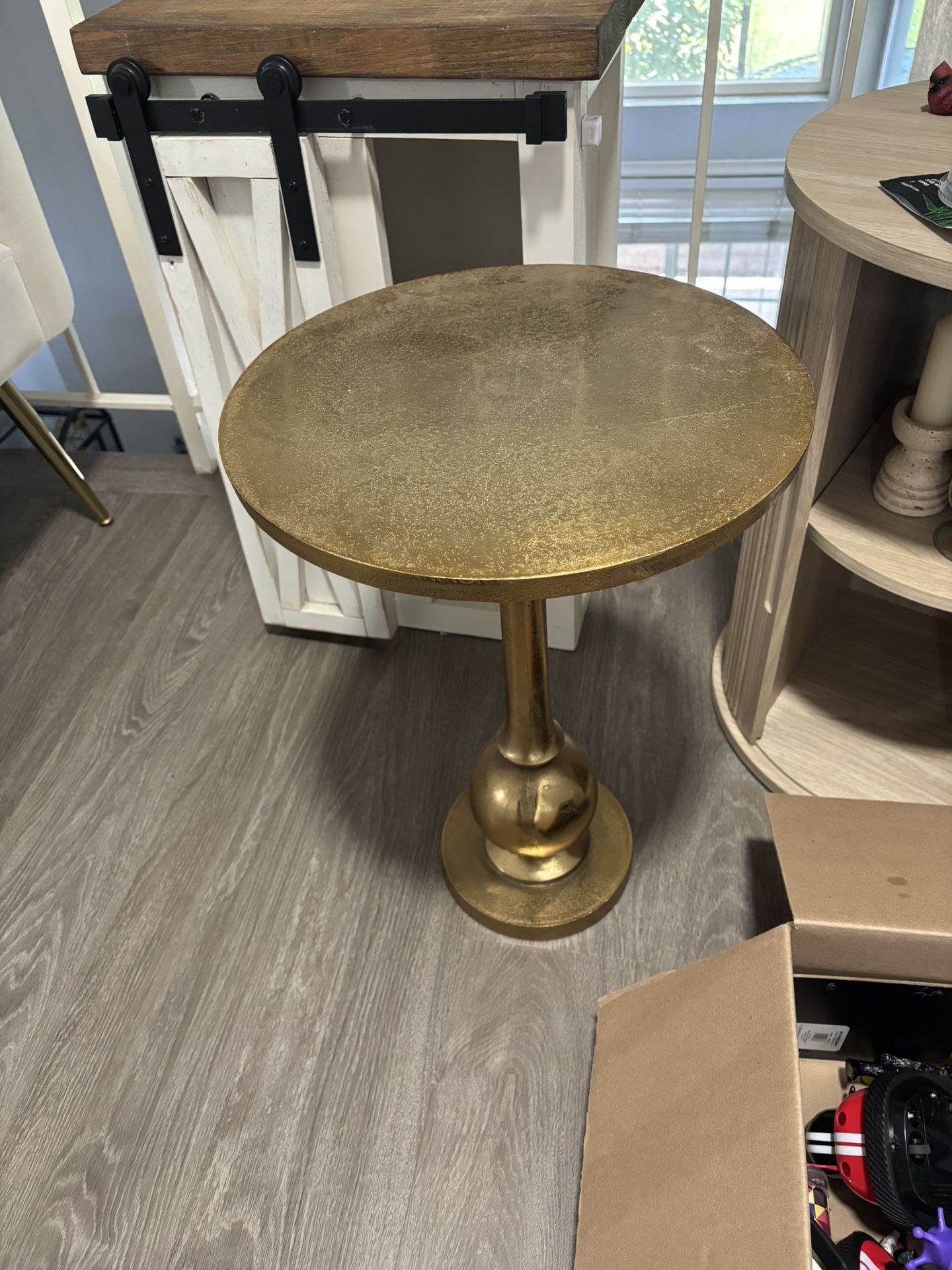 Gold Accent Side Table