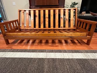 Solid Pine futon frame - double/queen size