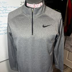 Nike Men's Sphere Element Therma Dri-Fit Long Sleeve Half Zip Large Blue Running