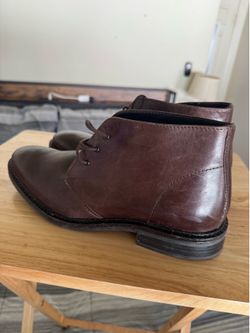 Alfani Brown Leather Chukka Boots - Size 9 men’s
