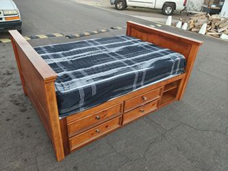 Wood bed frame Full size