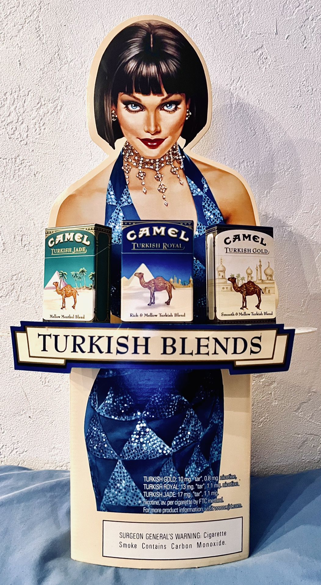Camel Turkish Blends Thick Cardboard Cigarette Display 