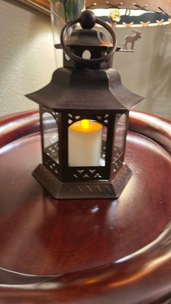 LED Copper battery operated lantern  30$ pk up Everett Mall