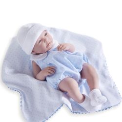 JC Toys La Newborn "REAL BOY" Baby Doll (Realistic 17" Anatomically Correct)