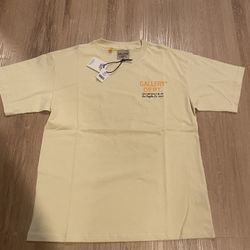 New Gallery Dept Car Drive-Thru Short Sleeve Oversized Tshirt Color Cream Size Small