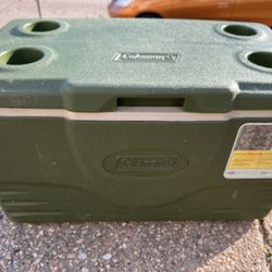 Coleman 50qt Cooler/Made In USA / Green
