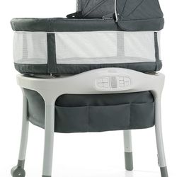 Graco Sense2Snooze Bassinet with Cry Detection Technology | Baby Bassinet Detects and Responds to Babys Cries to Help Soothe Back to Sleep, Ellison, 1