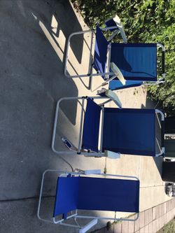 Beach Chairs 3 For $30