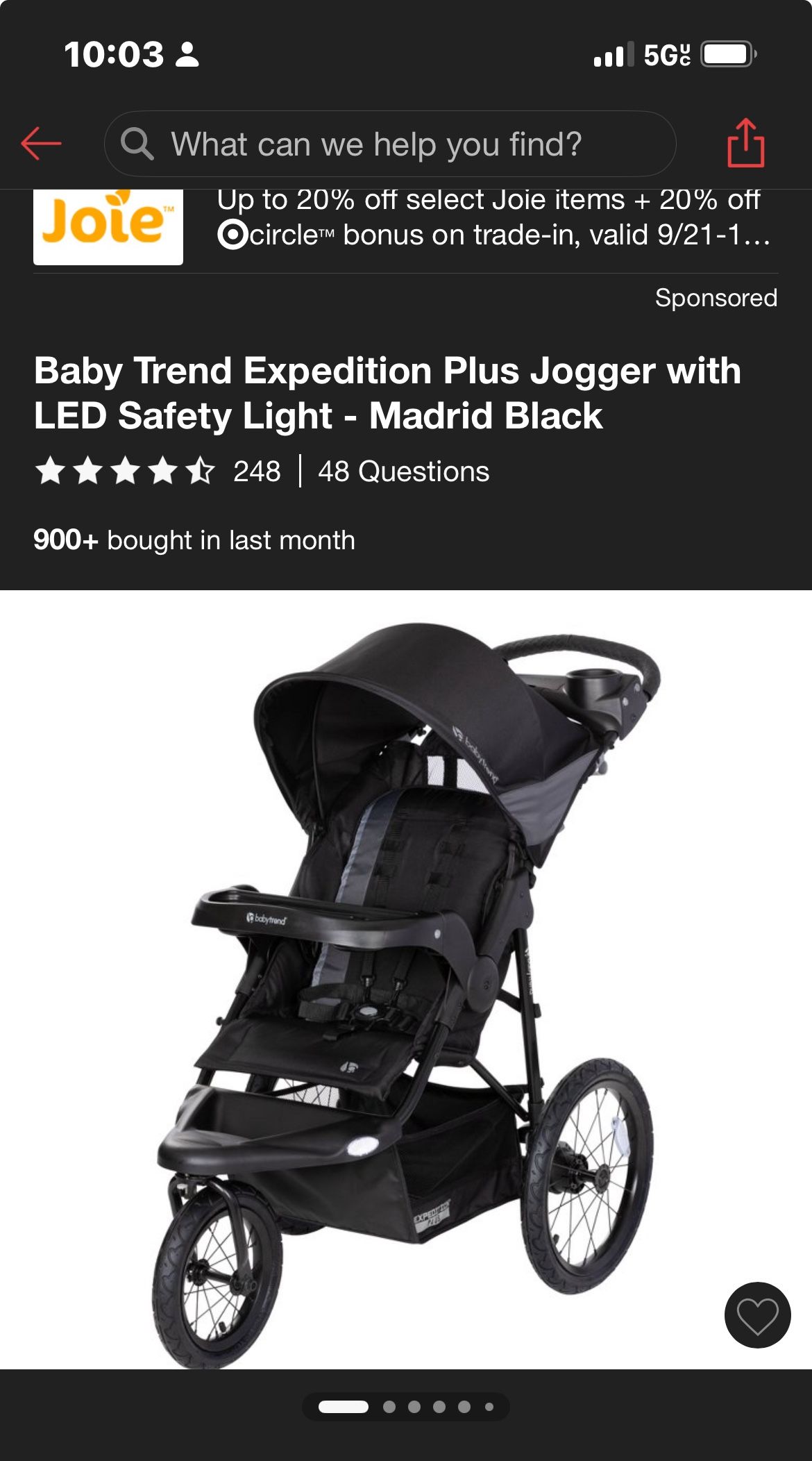 Jogging Stroller Baby Trend 