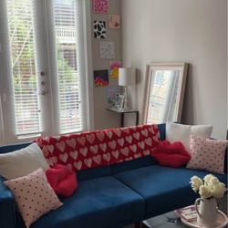 Wayfair Blue Sleeper Sofa - 86” - Great Condition!