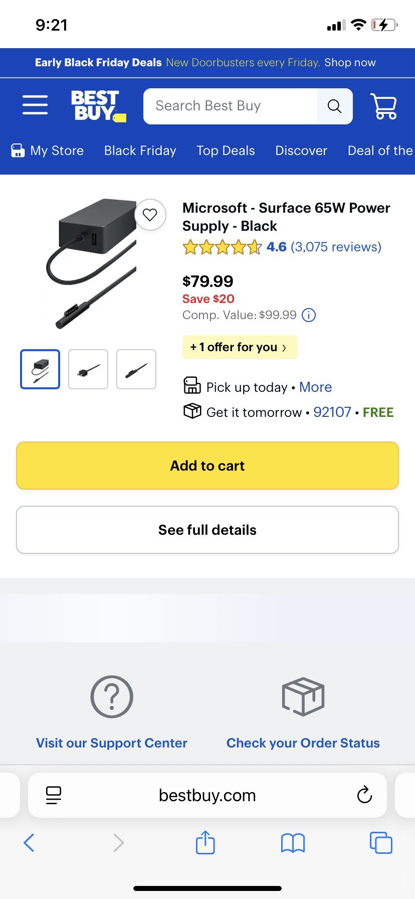 Microsoft Surface Pro Charger 