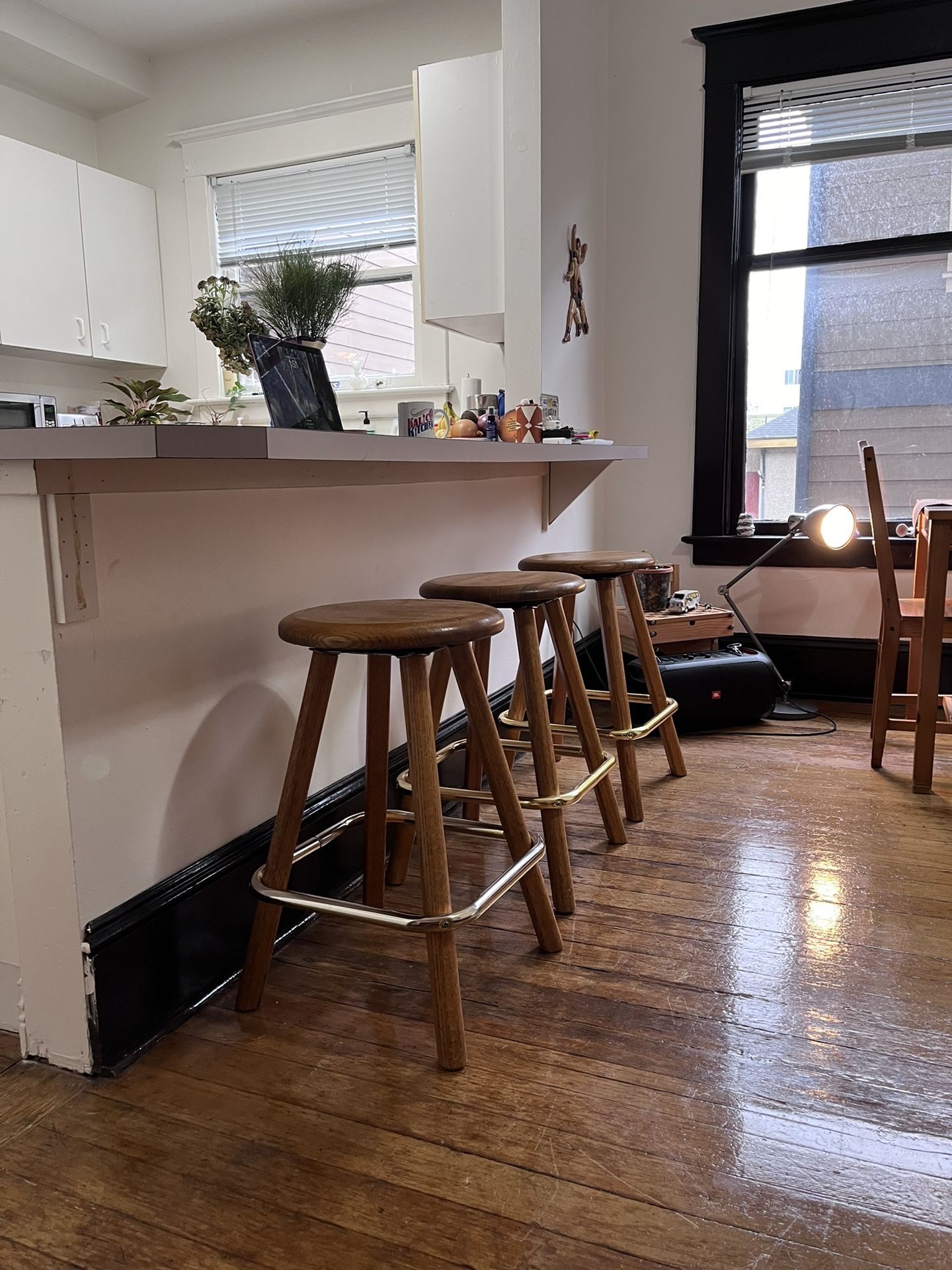 Wood Swivel Bar Stools