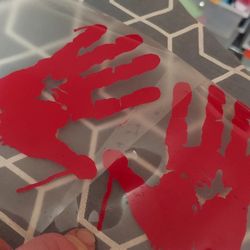 Bloody IRON ON Vinyl Decals