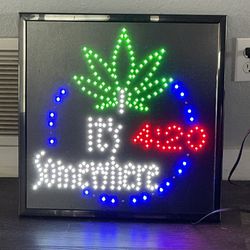 Led Sign It's 4:20 Somewhere , Window Sign,Business Sign,Store Sign,Pub sign,