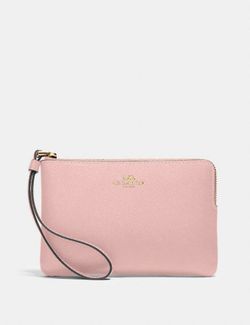 COACH Corner Zip Wristlet Blossom