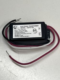Electronic solid state halogen transformer step down 120V to 12 V