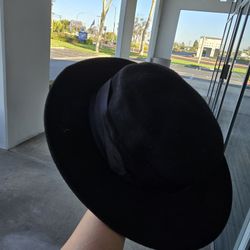 Vintage Black Hat For Women 