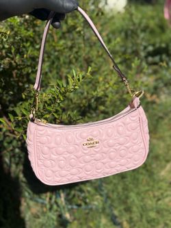 New Women’s Embossed Coach Purse Pink New