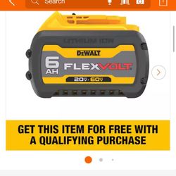 New Dewalt Battery 6 AH 