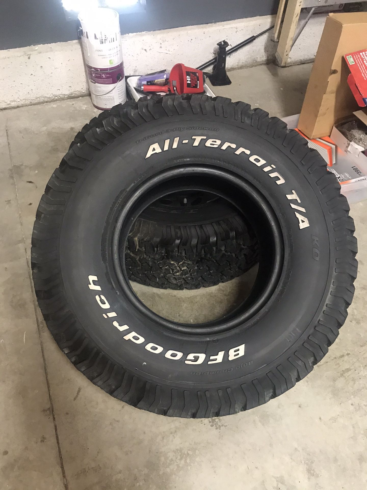 New 32” tires 32x11.50R15LT BF Goodrich AT have 2