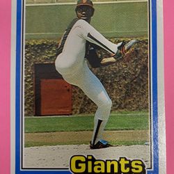 Vida Blue 1981 Donruss Giants Card