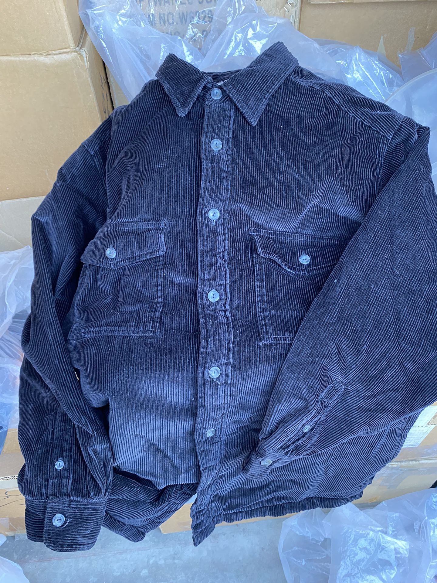 Size Large Men’s Black Corduroy Jacket