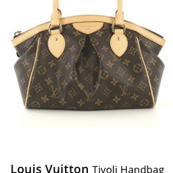 Louis Vuitton Tivoli Tote PM Brown Canvas Monogram