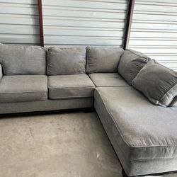 Gray Sectional Couch - (transport able)