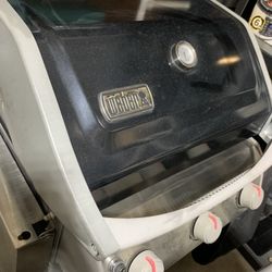 Weber GS4 Spirit E-310 BBQ Grill Propane 3 Burners Silver Black And Red 