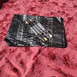 Japanese Place Mats And Chopsticks Set Of 4