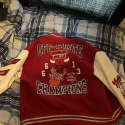 OFF-WHITE C/O Chicago Bulls Varsity Jacket