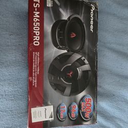 Pioneer TS-M650PRO 6-3/4" PRO Series High Efficiency Mid-Range Car Speakers