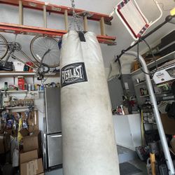 Punching bag with chain 