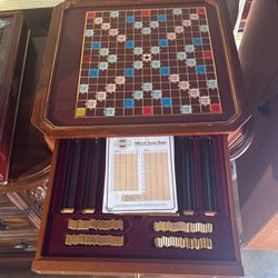 Franklin Mint Scrabble Deluxe 18 Carat Gold 1990