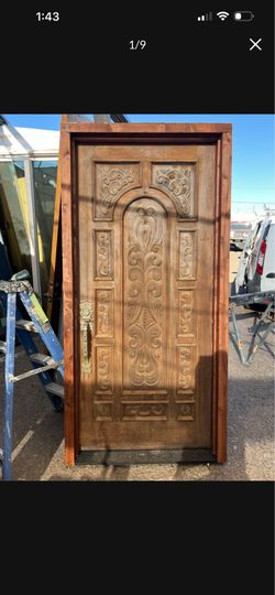 Antique wood doors solid 41x84