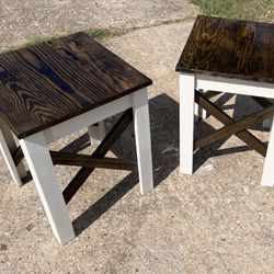 Matching Rustic End Tables 