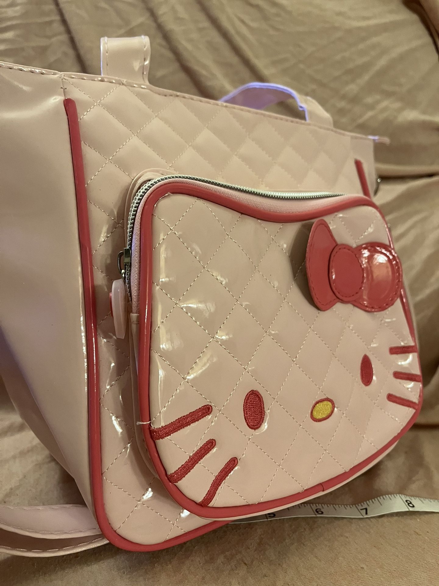 Brand New Rare X-L Sanrio Hello Kitty Light Punk Purse With Tag!