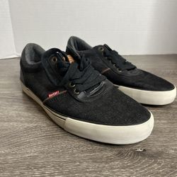 LEVI’S Men’s Size 10 Black Casual Comfort Sneakers